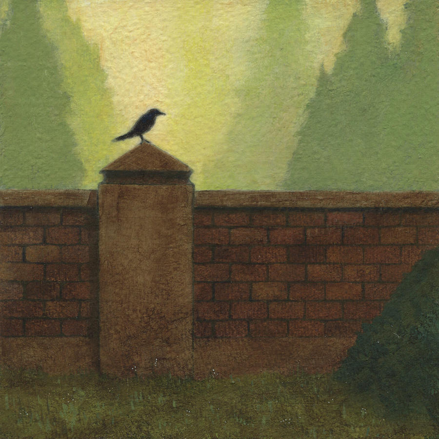 Raven Painting - Beyond the Wall by John Holdway