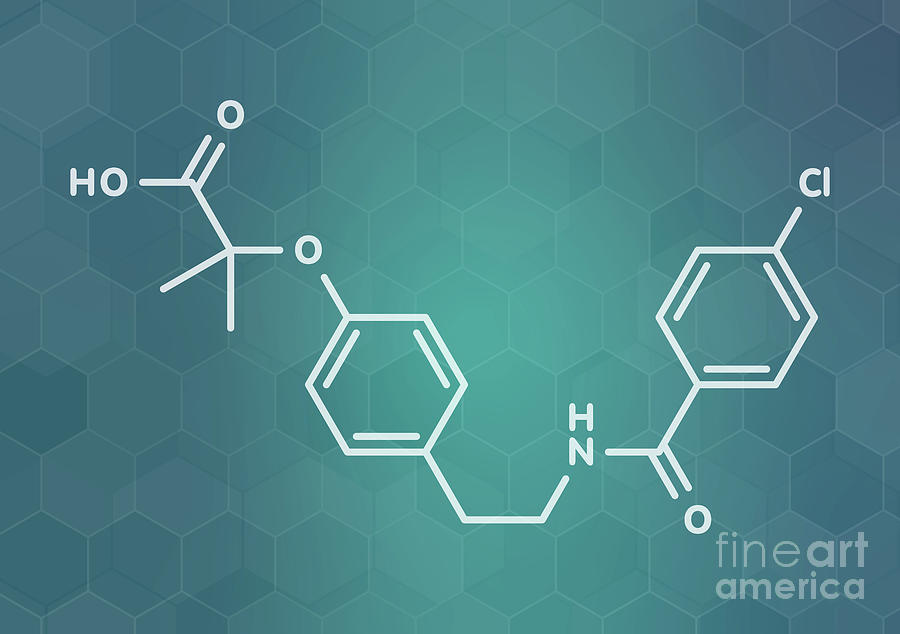 Bezafibrate Hyperlipidemia Drug Molecule Photograph By Molekuul/science ...