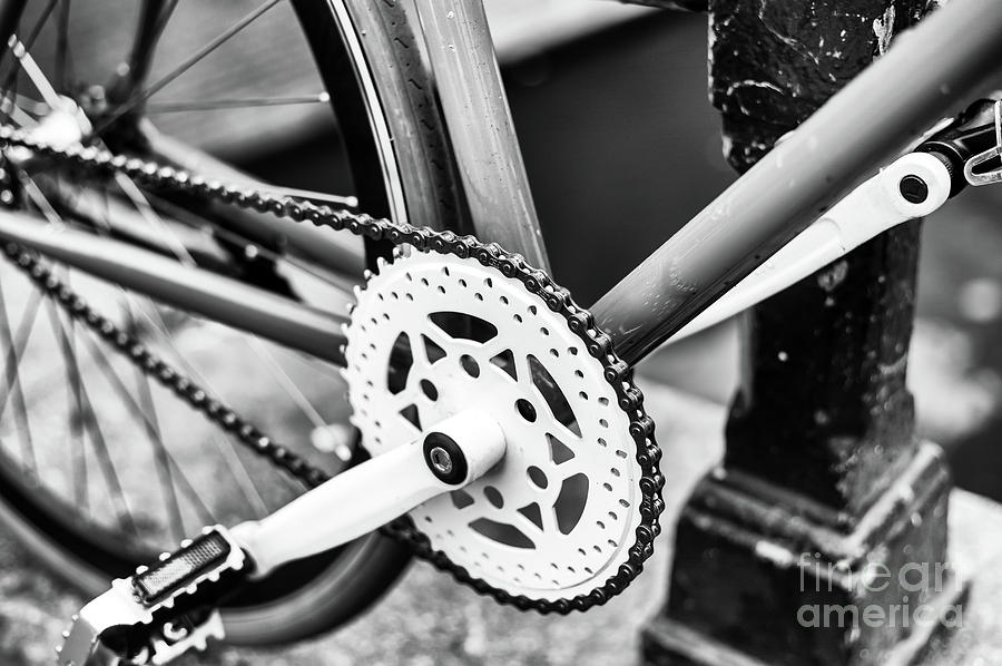 Bicycle Crankset in Amsterdam Photograph by John Rizzuto