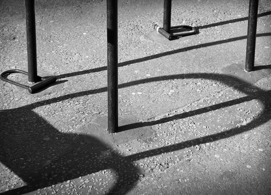 London Photograph - Bicycle Locks by Clive Collie