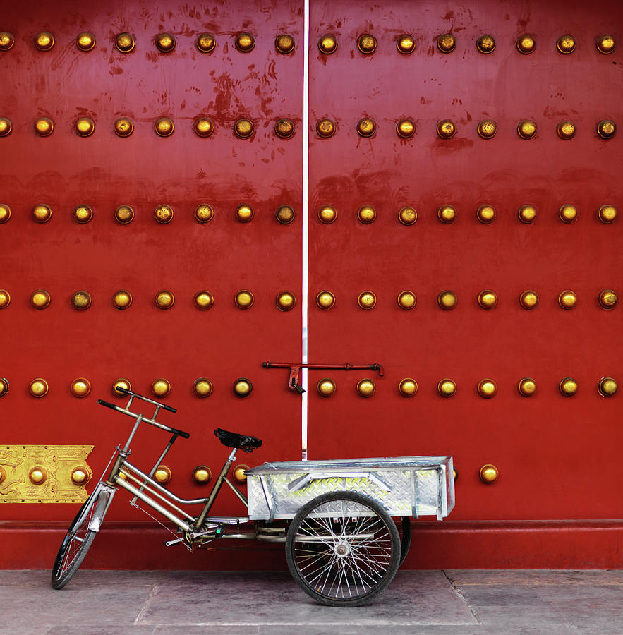 Bicycle Outside The Xihe Gate Of The Photograph by Design Pics / Keith Levit