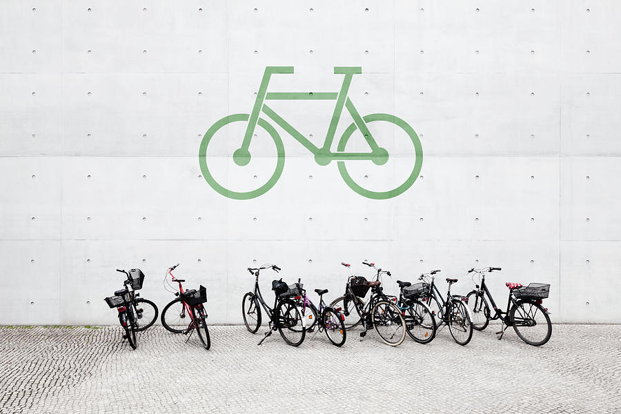 Bicycle Parking Photograph by Jorg Greuel