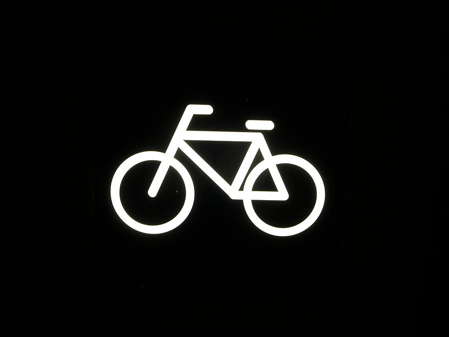 Bicycle Sign Photograph by Oyamadamichio