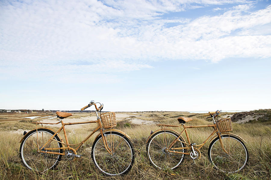 Bicycles Near Sand Dunes Photograph by Image Source