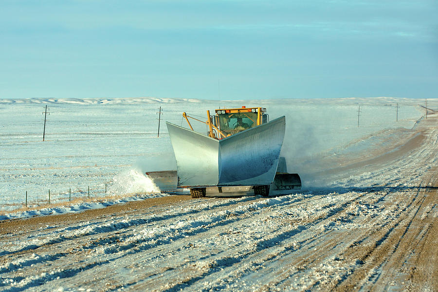 Winter Photograph - Big Ass Snow Plow by Todd Klassy