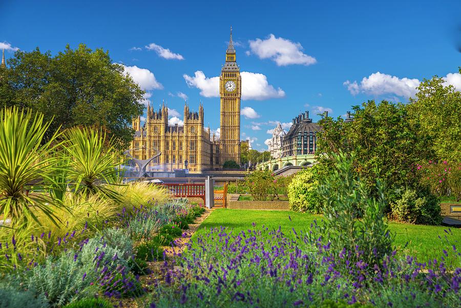 Architecture Digital Art - Big Ben & Palace Of Westminster, London by Olimpio Fantuz