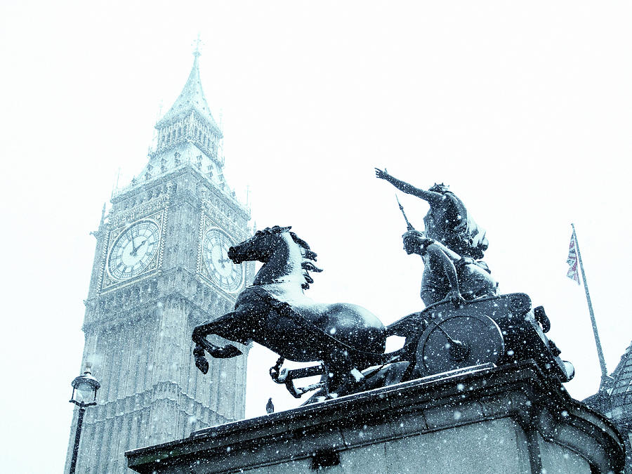Big Ben And Statue Of Queen Bodicea In Photograph by Doug Armand