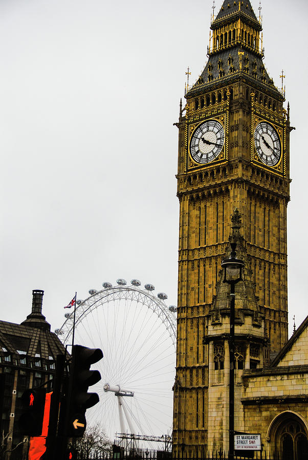 Big Ben And The London Eye Photograph By Christopher Ryde
