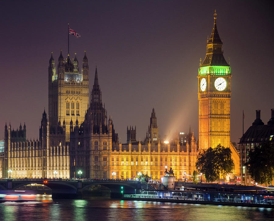 Big Ben At Night, London Photograph by Cescassawin
