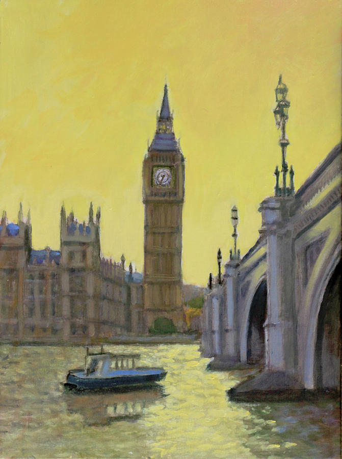 Big Ben Painting by David Zimmerman