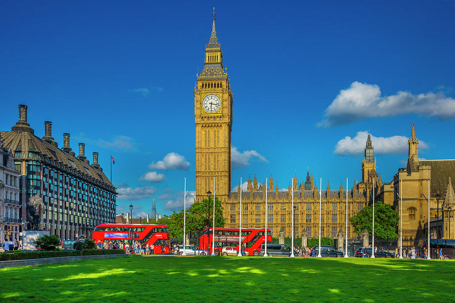 Big Ben Digital Art - Big Ben, London, England by Olimpio Fantuz