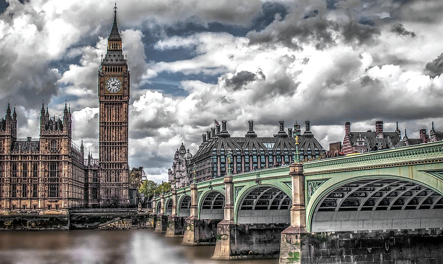 Big Ben on the River Thames  Photograph by Doc Braham