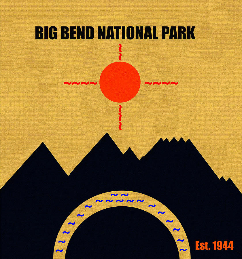 Big Bend N. P. M series Mixed Media by David Lee Thompson