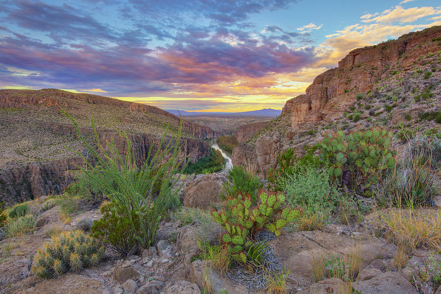 Big Bend National Park Hot Springs Canyon Sunrise 2 Photograph by Rob Greebon