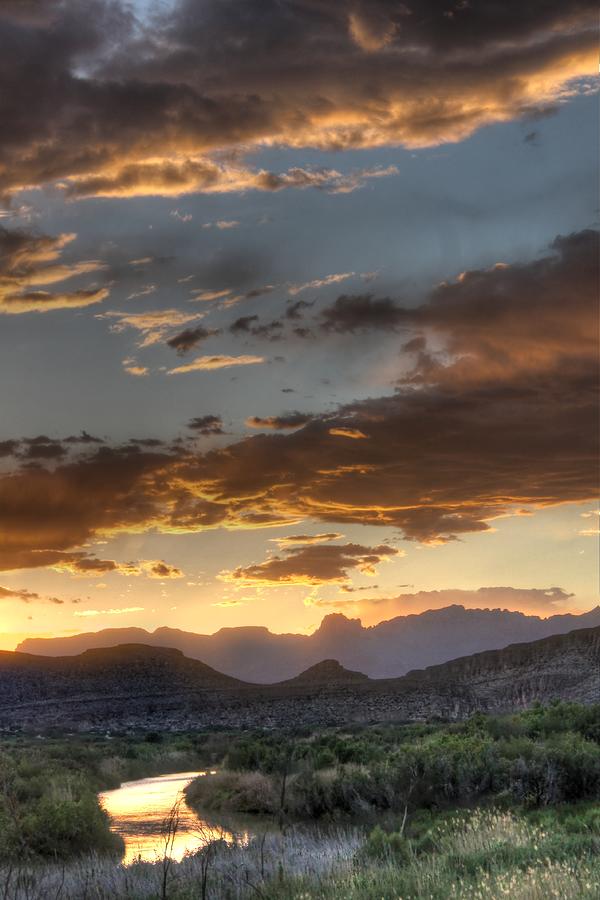 Big Bend Sunset Rio Grande Photograph by Jane Linders