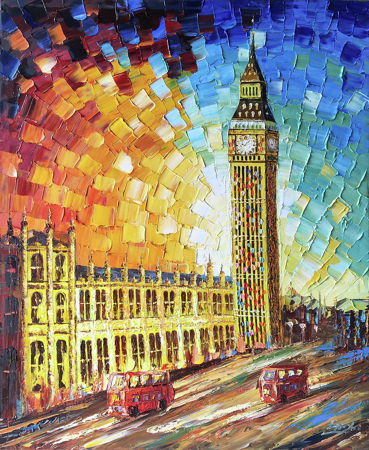 Big Ben,London City Painting by Enxu Zhou - Fine Art America