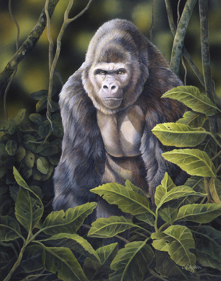 Jungle Painting - Big Bob by Laura Regan