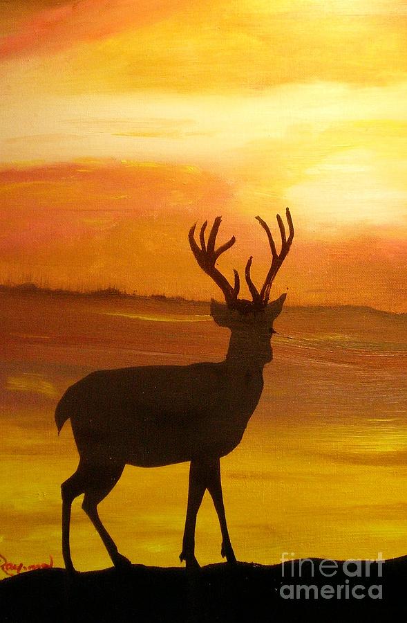 Big Buck - 077 Painting by Raymond G Deegan - Fine Art America