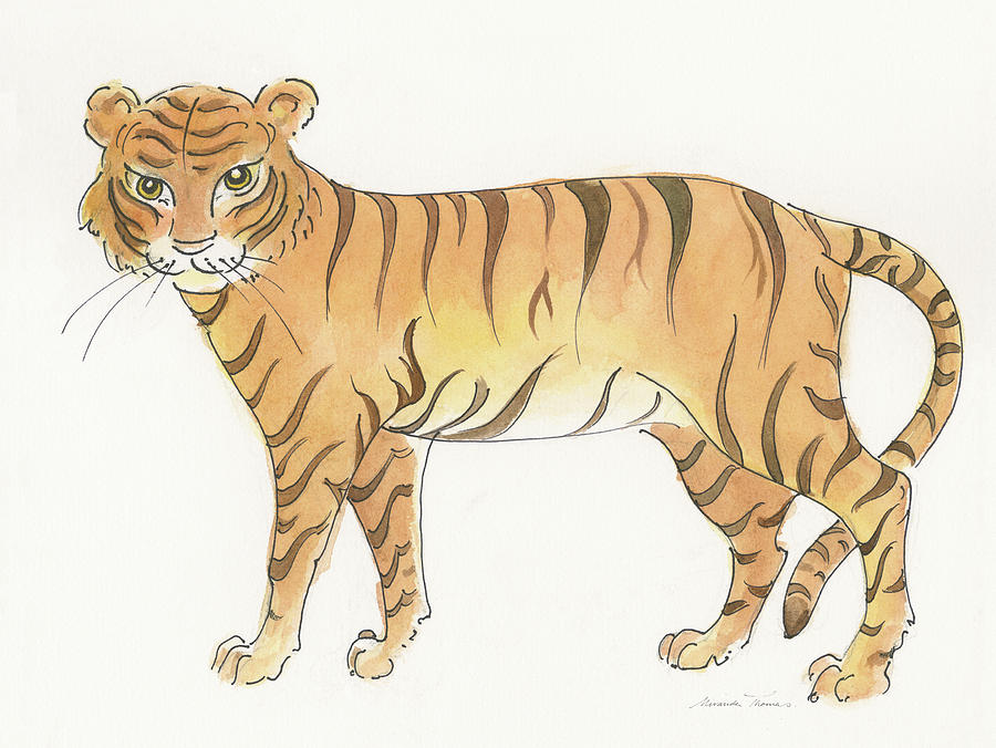 Animal Painting - Big Cats IIi by Miranda Thomas