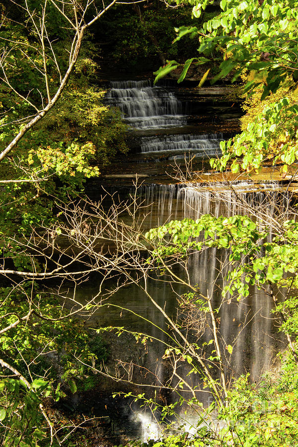 Big Clifty Falls Landscape Two Photograph by Bob Phillips
