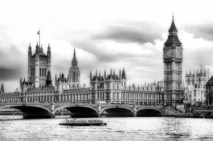 Big Clock in London Soft Photograph by Ken Johnson