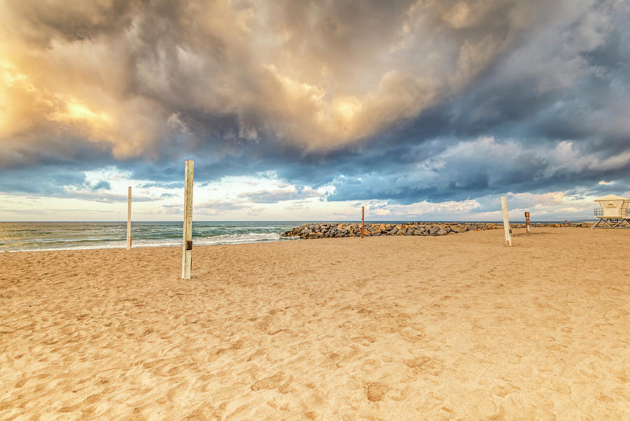 Clouds Over The Courts Ponto Beach Carlsbad California Photograph by Joseph S Giacalone
