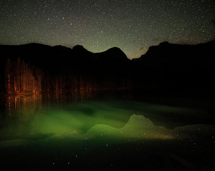 Big Dipper Reflection on Emerald Lake Yoho National Park Banff British Columbia Canada Photograph by Toby McGuire