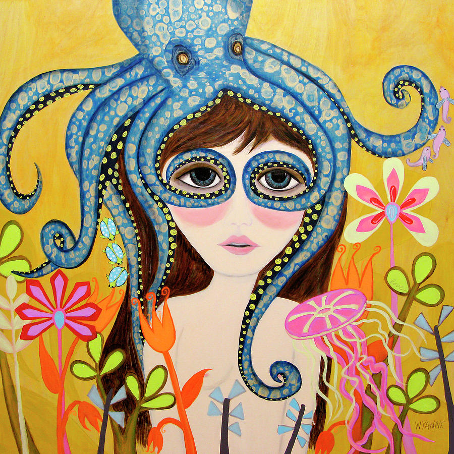 Big Eyed Girl She Can See Clearly Now Painting By Wyanne Fine Art America   Big Eyed Girl She Can See Clearly Now Wyanne 