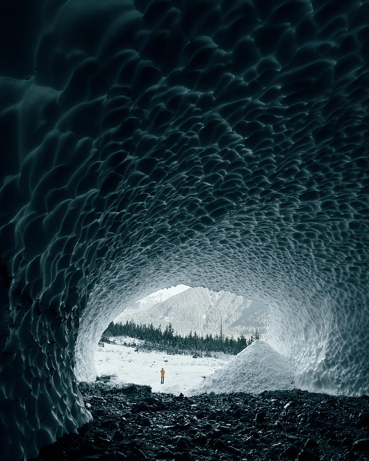 Nature Digital Art - Big Four Ice Caves, Snohomish, Washington, United States by Helbert Ruiz