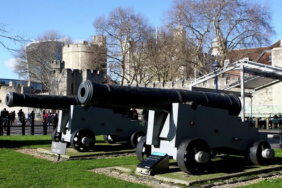 Big Guns at the Tower of London Photograph by Aidan Moran