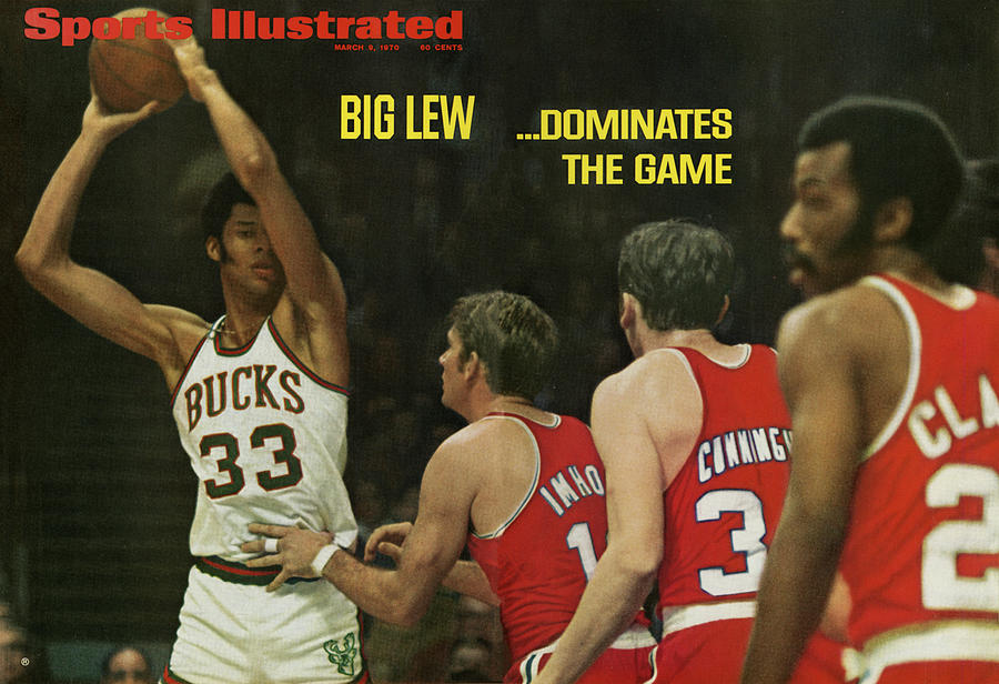 Big Lew . . . Dominates The Game Sports Illustrated Cover Photograph by Sports Illustrated