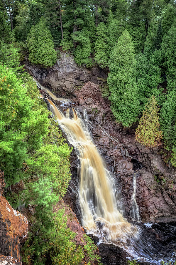 Big Manitou Falls 2 Photograph by Susan Rissi Tregoning