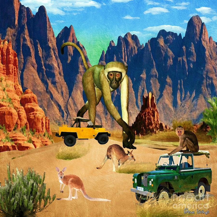Big Monkey Canyon Digital Art by Gena Livings