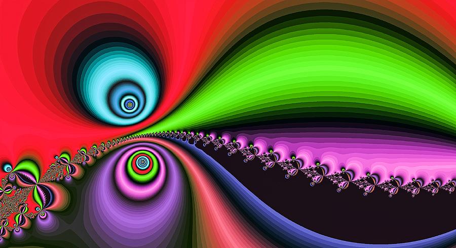 Big Mouth Fractal Red Digital Art by Don Northup