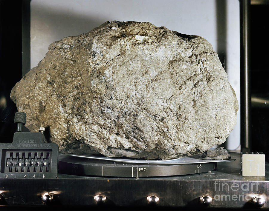 big Muley Lunar Rock Sample From Apollo 16 Mission Photograph by Nasa/jsc/science Photo Library