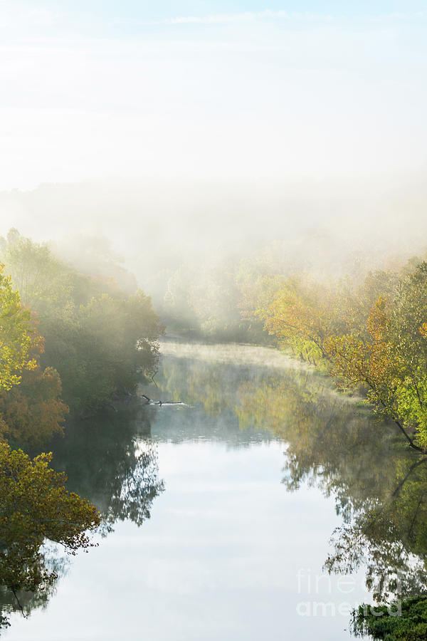 Big Piney Autumn Fog Photograph by Jennifer White
