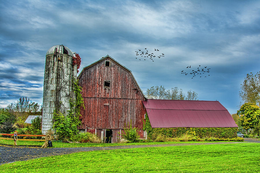 Big Red Barn Photograph by Cathy Kovarik