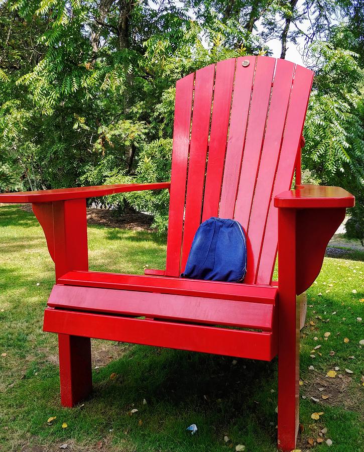 Chair Photograph - Big Red Chair by Darrell MacIver