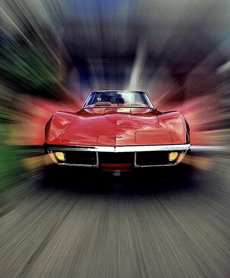 Corvette Photograph - Big Red by David Manlove