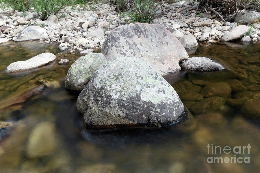 Big Rocks In The Calm Water Photograph