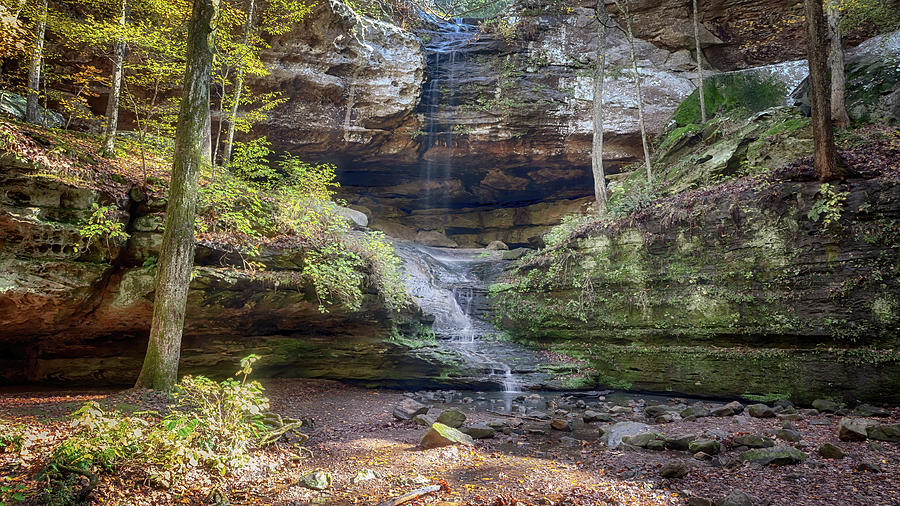 Big Rocky Hollow Waterfall Photograph by Susan Rissi Tregoning