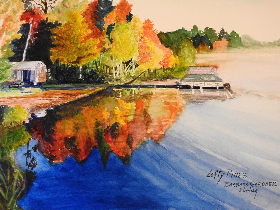 Big St. Germain Lake Painting by Barbara Ebeling