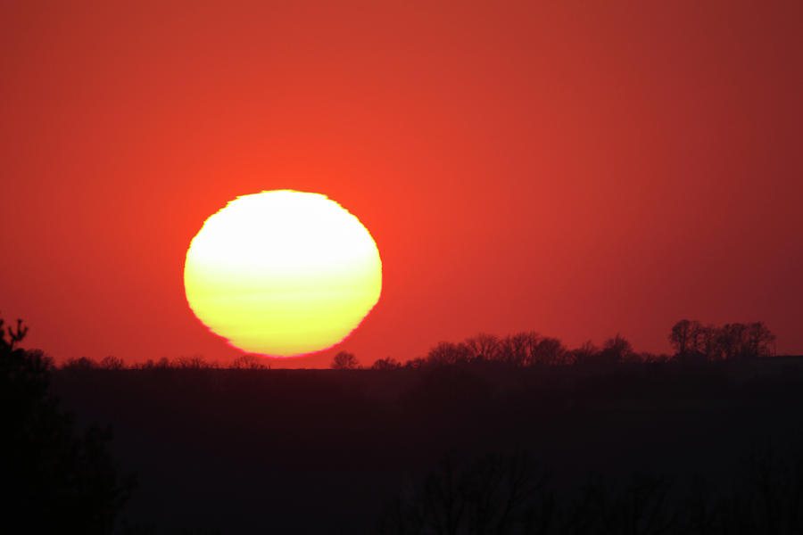 Big sunset Photograph by Brook Burling