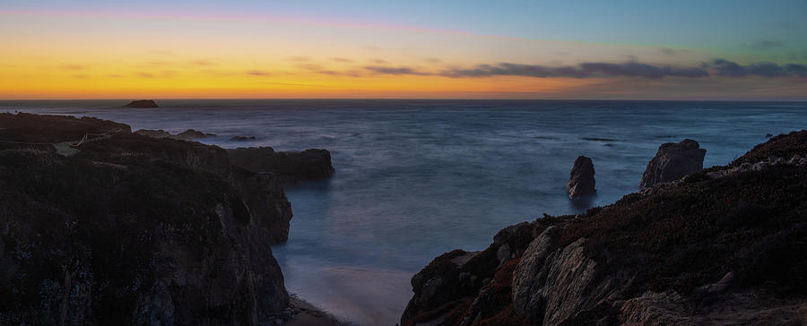 Sunset Photograph - Big Sur California Sunset by Steve Gadomski