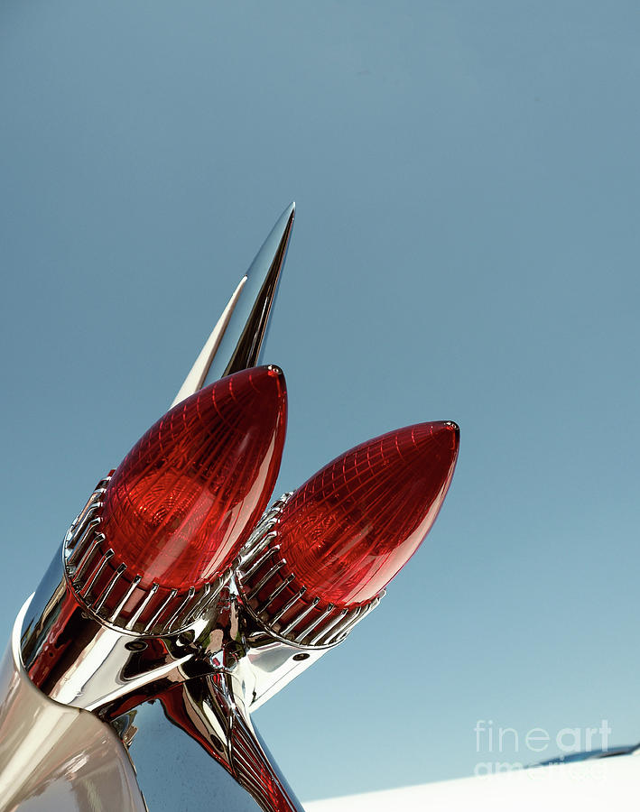 Big taillight of a classic car Photograph by Andreas Berheide