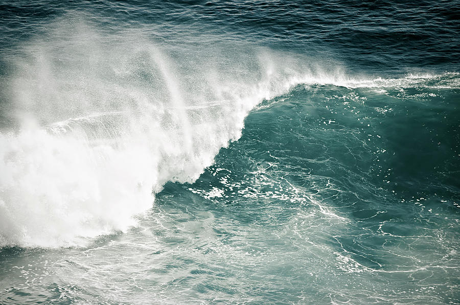 Big Wave Breaking Photograph by Georgeclerk