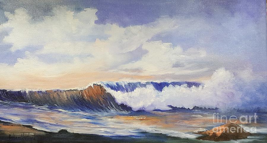 Big Wave Seascape Painting by Barbara Haviland
