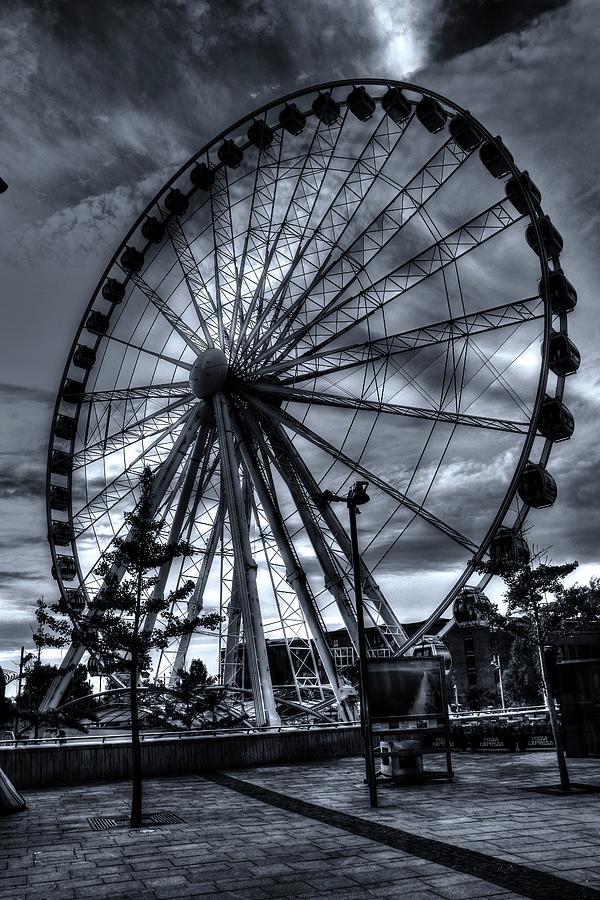 Big Wheel Monochrome Photograph by Jeff Townsend