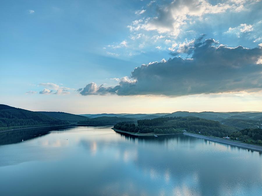 Biggesee Reservoir, North Rhine Westphalia Photograph by Jalag / Klaus Bossemeyer