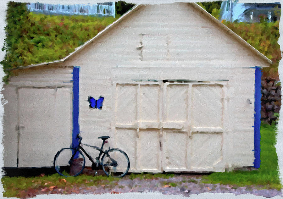Bike Against Garage Photograph by Darryl Brooks
